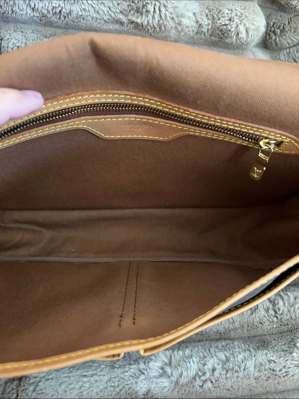Louis Vuitton Monogram Canvas Crossbody Bag - Brown/ Tan